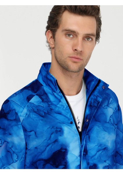 Saks Regular Fit Dik Yaka Casual Dokuma Mont