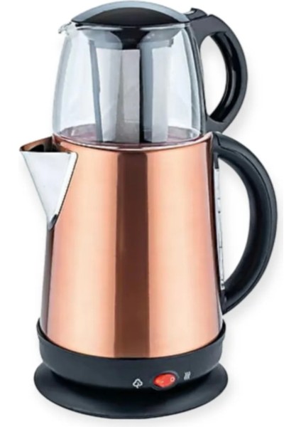 Pembe Paslanmaz Çay Makinesi, Şık ve Dayanıklı Tasarım