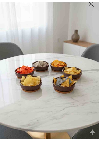 6 Lı Plastik Çerezlik Kasesi modelleri