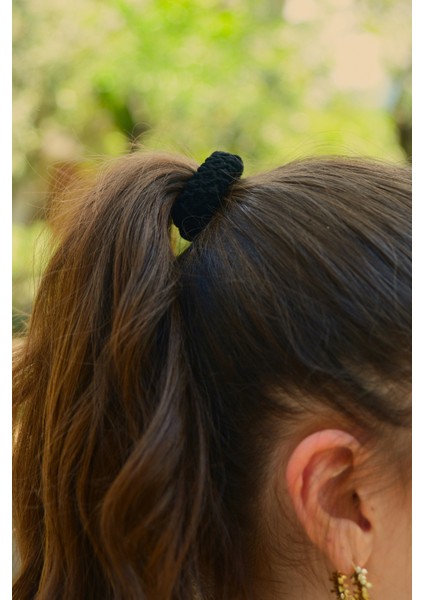 3'lü Siyah Lastik Toka