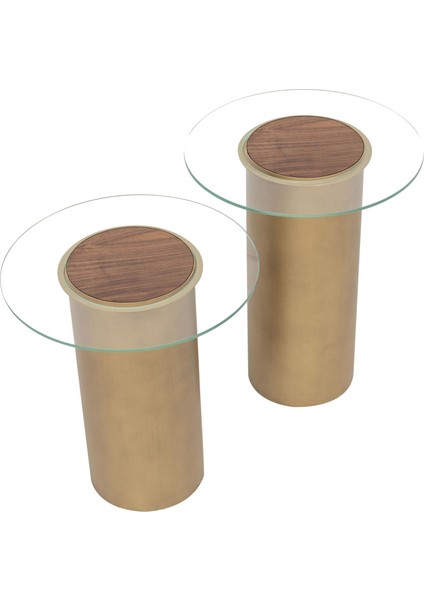 Lanny Vol1 İkili Cam Tablalı Zigon Sehpa Seti modelleri