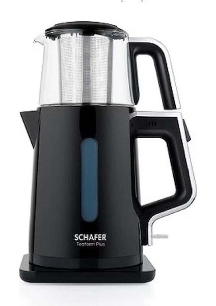 Elektrikli Çay Makinesi, Siyah, Kolay Kullanım ve Hızlı Demleme