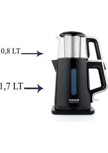 Elektrikli Çay Makinesi, Siyah, Kolay Kullanım ve Hızlı Demleme fiyatları