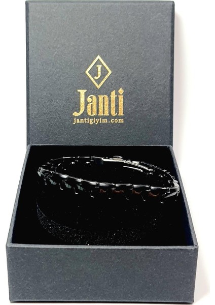 JTAW25BLK1605 Negatif Iyon Manyetik Paslanmaz Çelik Gri Garantili Hediye Kutulu Janti Bileklik fiyatları