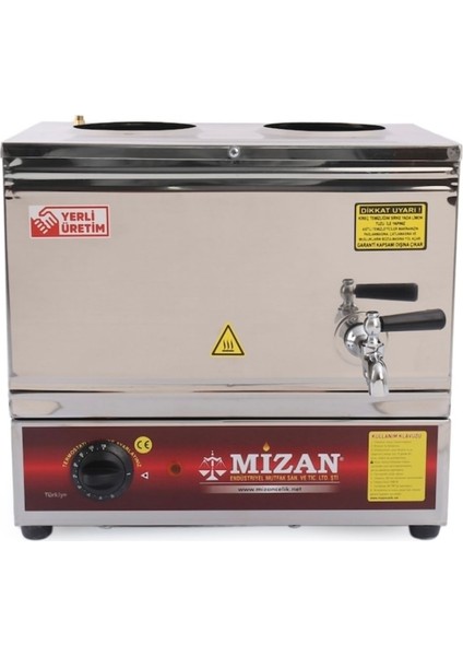 19 Lt Elektrikli Çay Kazanı, 2 Hazneli, Demliğe Gerek Yok, Şık ve Kullanışlı Tasarım