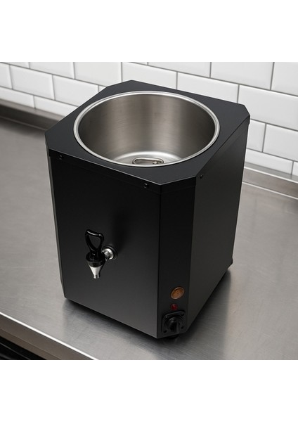 Paslanmaz Çay Kazanı Tak Çalıştır, 1 Demlikli, Siyah Renkli fiyatları