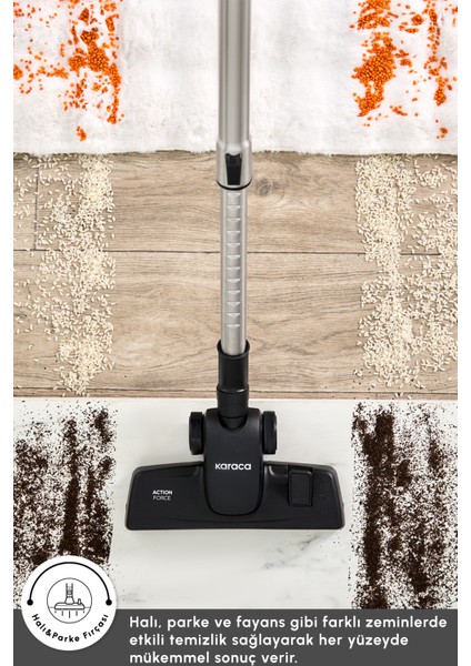 2 Lt Toz Torbasız Elektrikli Süpürge, Beyaz, Güçlü ve Kullanışlı, Hafif Tasarım fırsatları