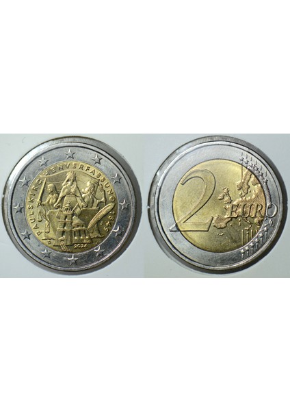ALMANYA 2 EURO 2024 HATIRA-PAUL KİLİSESİ KURULUŞUNUN 175. YILI. KAPAMADA ÇİLALTI+ modelleri