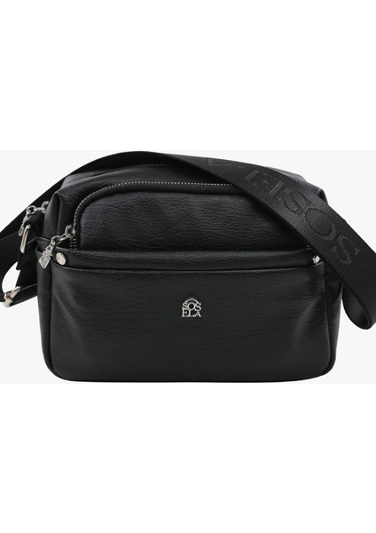 Bayan Çarpraz Askılı Çanta - 67-7081 Siyah