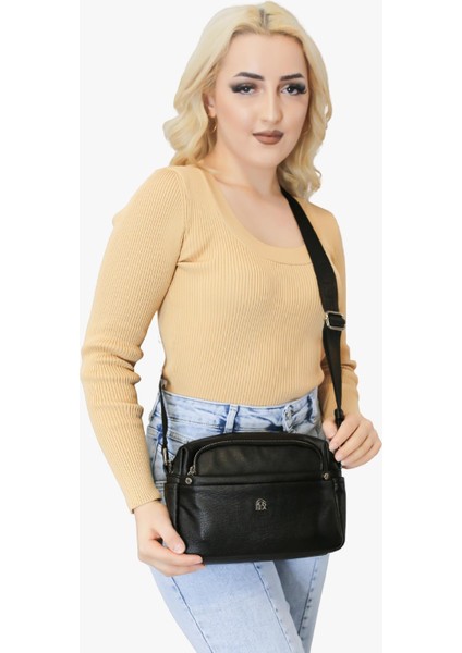 Bayan Çarpraz Askılı Çanta - 67-7081 Siyah fırsatları