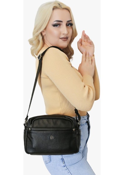 Bayan Çarpraz Askılı Çanta - 67-7081 Siyah indirimleri
