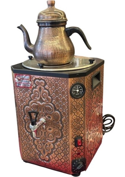 Bakır Demlikli Yeni Nesil Çay Seti, Şık ve Dayanıklı Çay Keyfi fiyatları