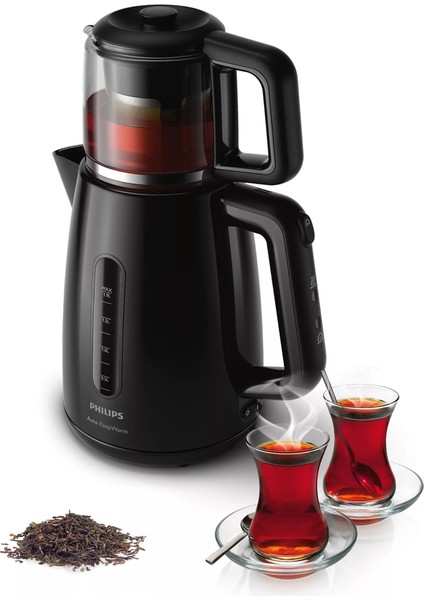 Hızlı Kaynatma ve Kolay Temizleme Özellikli Şık Siyah Çay Makinesi fırsatları