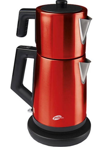 Yüksek Performanslı 2200W Kırmızı Çelik Çay Makinesi GM7344