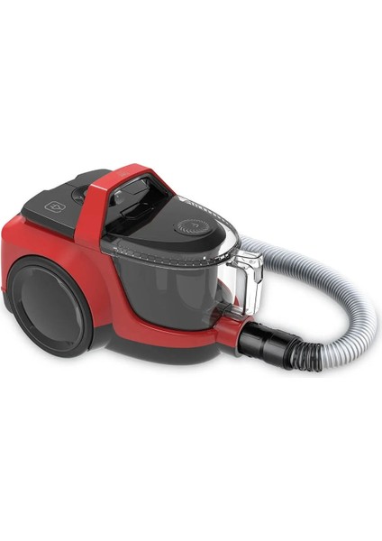 Kırmızı Renkli Toz Torbasız Elektrikli Süpürge, Güçlü ve Hafif Temizlik Aracı