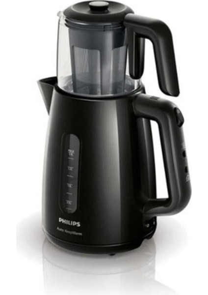 Modern 1,9 Litre Çay Makinesi Siyah, Yeni Nesil Çay Ustası 1-2 Kişilik