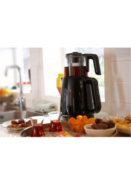 Modern 1,9 Litre Çay Makinesi Siyah, Yeni Nesil Çay Ustası 1-2 Kişilik fiyatları
