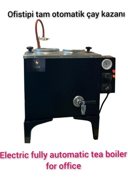 Iki Gözlü Siyah Boyalı Elektrikli Çay Makinesi Ofis ve Büro Kullanımı