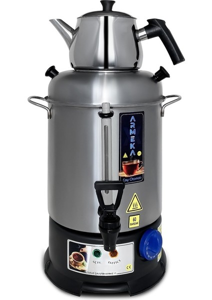 12 Litre Metal Çay Otomatı, Pratik ve Şık Çay Makinesi