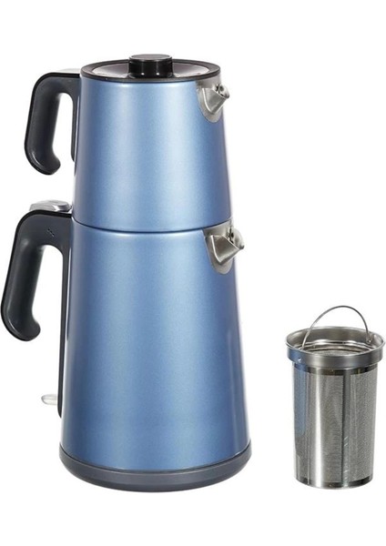 Renkli Çay Makinesi 1.8 Litre, Şık ve Kullanışlı, Mavi fırsatları