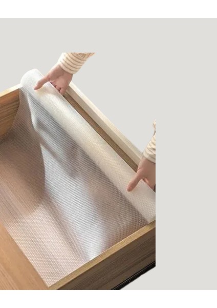 Zeroshop Kaydırmaz Şeffaf Raflık Çekmece Örtüsü 45X300 cm modelleri