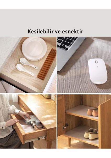 Zeroshop Kaydırmaz Şeffaf Raflık Çekmece Örtüsü 45X300 cm fırsatları