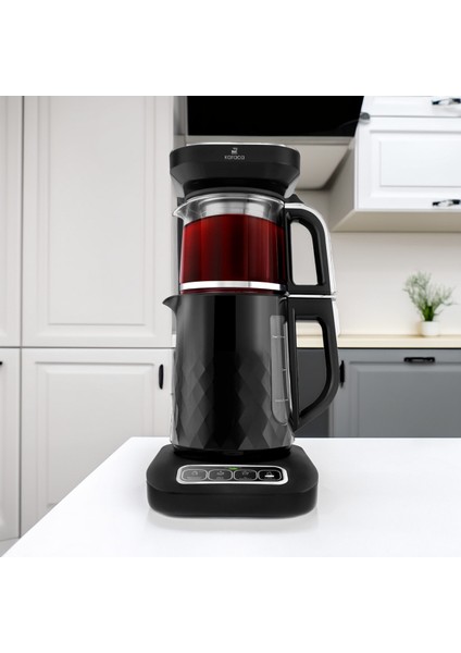 Çay ve Kahve Otomatik Makinesi, Cam Demlik, 2500W, Çok Fonksiyonlu, Kullanışlı Tasarım fiyatları