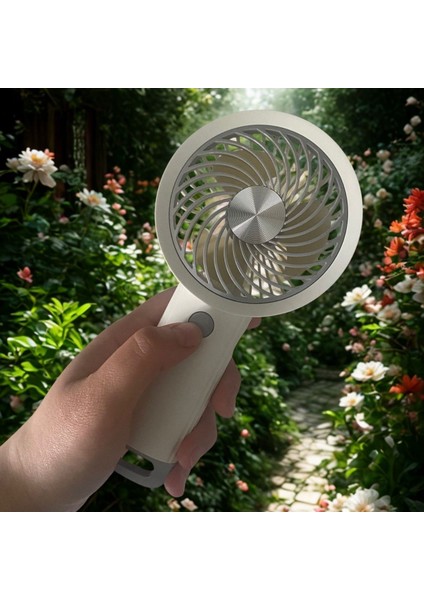 USB ile Şarj Olabilen 3 Ayarlı Fan Modlu Çanta Tipi El Fanı (4989) fiyatları