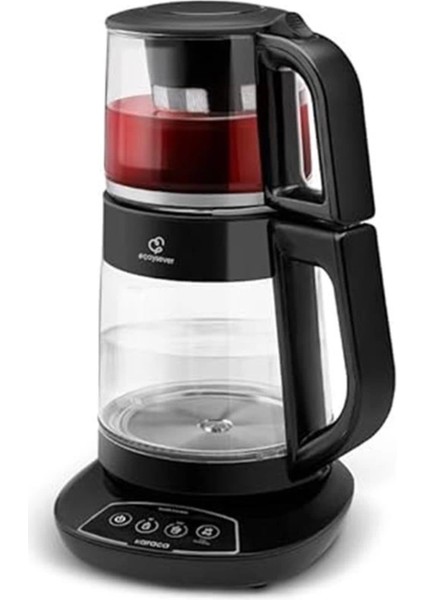 3'ü 1 Arada Konuşan Cam Çay Makinesi, Su Isıtıcı ve Mama Hazırlama, 1700W, Çok Renkli