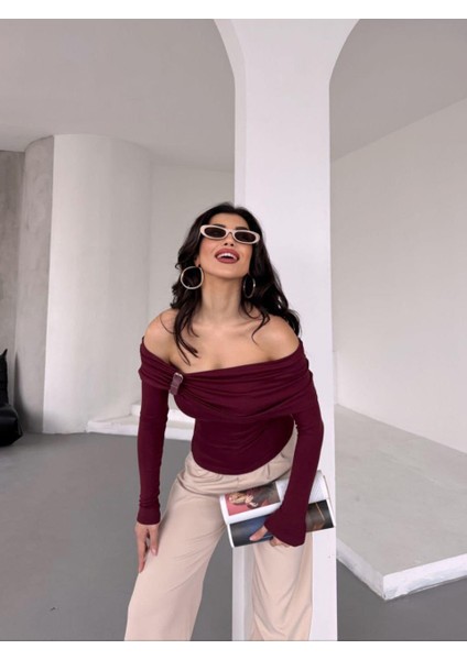 Kemer Detaylı Ayarlabnilir Bluz