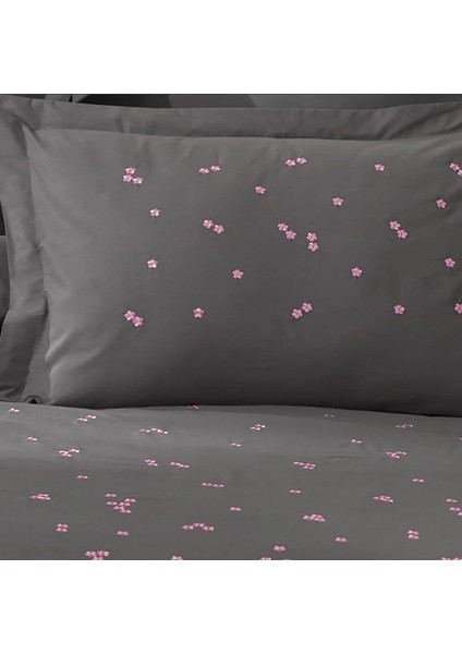 Mulvxurg URG02 Çift Kişilik Poplin Premium Nakışlı Nevresim Spring Gri (Mulvix) modelleri