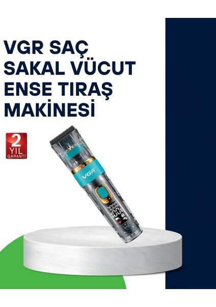 Zeroshop Vgr V-695 Profesyonel Saç ve Sakal Kesme Makinesi Şarjlı ve Kablolu Kullanım