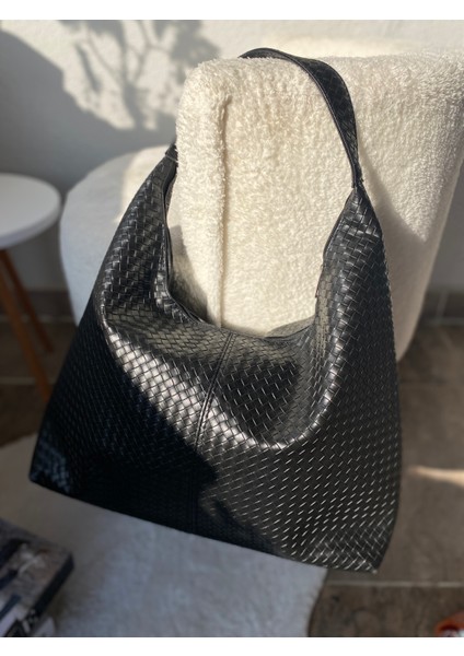 Örgü Desenli Omuz Çantası