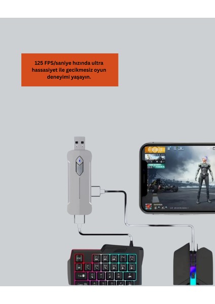 Zeroshop Bluetooth 5.3 Mobil Oyun Klavye Mouse Seti | Fps ve Battle Royale Için fiyatları