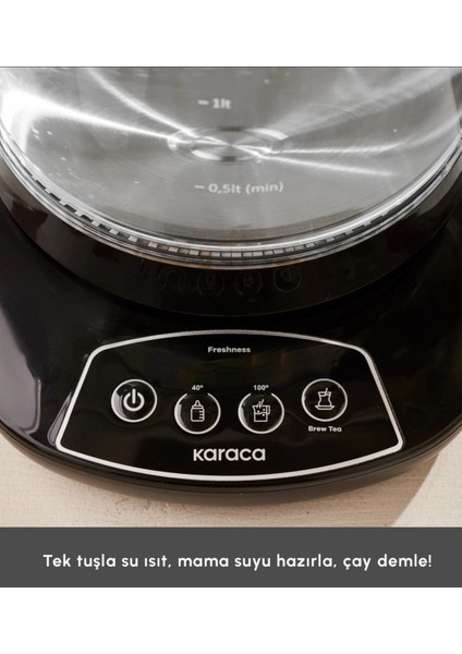 3'ü 1 Arada Cam Çay Makinesi, 1700W, Aile Boyu, Renkli ve Kullanışlı