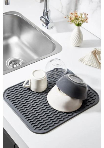 Silikon Kaydırmaz Mat, Bulaşıklık Matı Doğrama Tahtası Altlığı, Mutfak Matı fiyatları