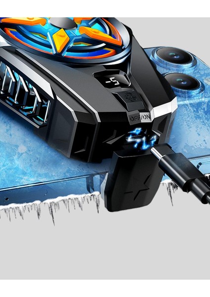 Zeroshop Oyunlar Için Güçlü Telefon Soğutucu Fan Dijital Ekranlı indirimleri