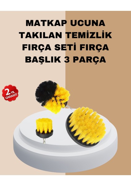 Zeroshop 3’lü Matkap Ucu Fırça Takımı Zorlu Kirler Için