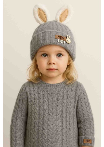 Içi Polar Kışlık Çocuk Bere / Kız Erkek Unisex Şapka