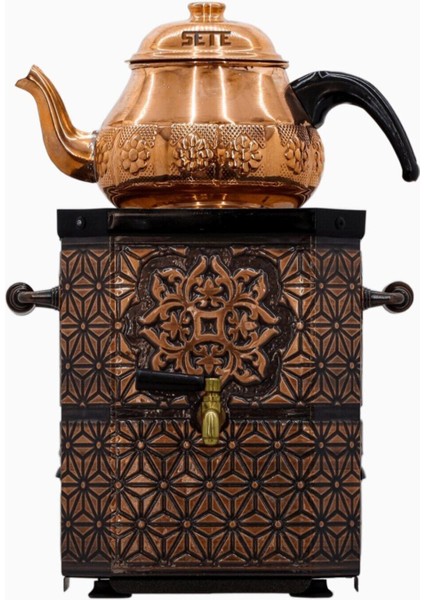 3 Lt Elektrikli Bakır Semaver, Şık ve Dayanıklı Tasarım