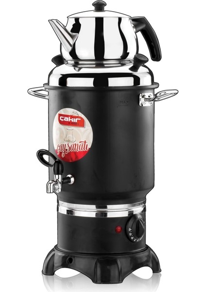 Şık Siyah Renkli Çay Makinesi, Hızlı ve Kolay Demleme Için Ideal