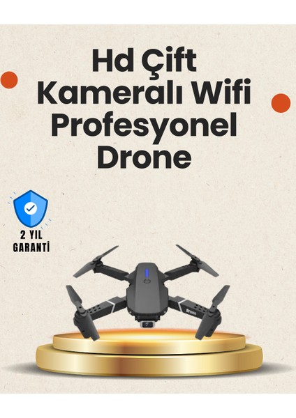 Zeroshop Yükseklik Sabitlemeli Katlanabilir Drone 1080P 4K Kamera Seçenekli