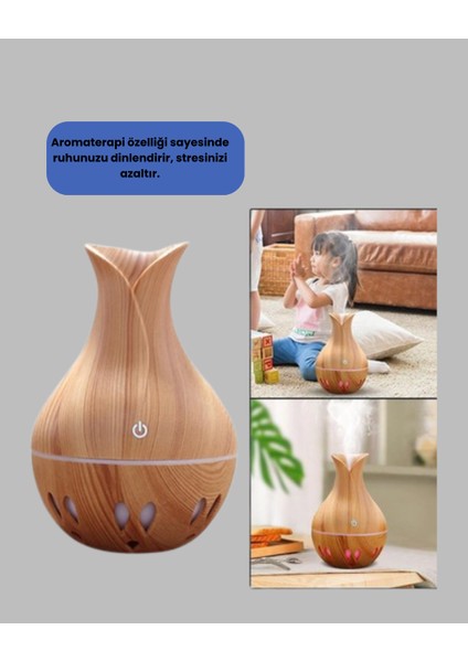 Zeroshop Ultrasonik Ahşap Desenli 130ML Aromaterapi Difüzör ve Hava Nemlendirici modelleri