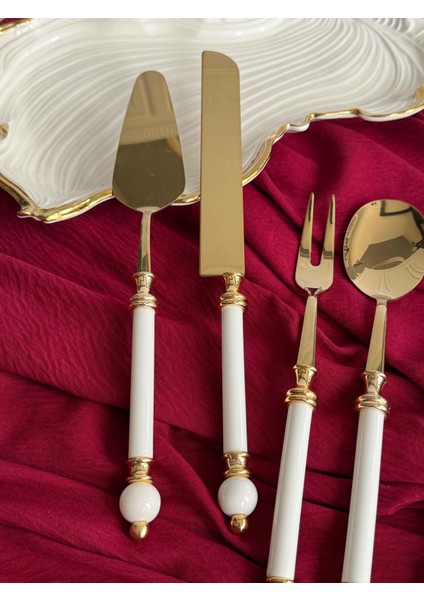 Knob Gold Servis Kaşık Seti 5'li fırsatları