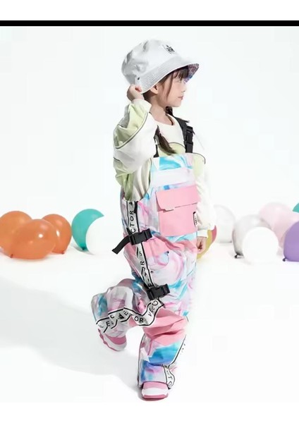 Ekstra Kalın Çocuk Kayak Pantolonu , Düz Tam Tulum Rüzgar Geçirmez - Su Geçirmez, Outdoor Çocuk Pantolonu , Snowboard Kar Pantalonu fiyatları