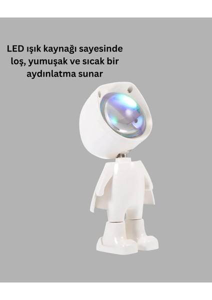 Zeroshop 360° Ayarlanabilir Başlıklı Astronot Gece Lambası modelleri