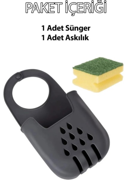 Pratik Asılabilir Silikon Bulaşık Süngerlik, Sünger Hediyeli Evye Üstü Düzenleyici Askılı Süngerlik modelleri