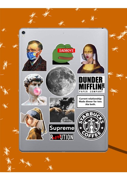 Aesthetic Seri 3 Sticker Seti | Laptop Ajanda Notebook Tablet Telefon Defter Etiket Bullet Journal