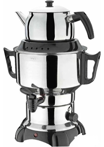 4.5l Elektrikli Çelik Semaver Çay Makinesi, Şık ve Dayanıklı Tasarım