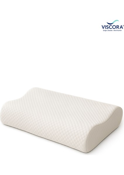 Ortopedik Visco Boyun ve Omurga Destek Yastığı – Yan ve Sırt Üstü Uyku Için Ergonomik Konfor